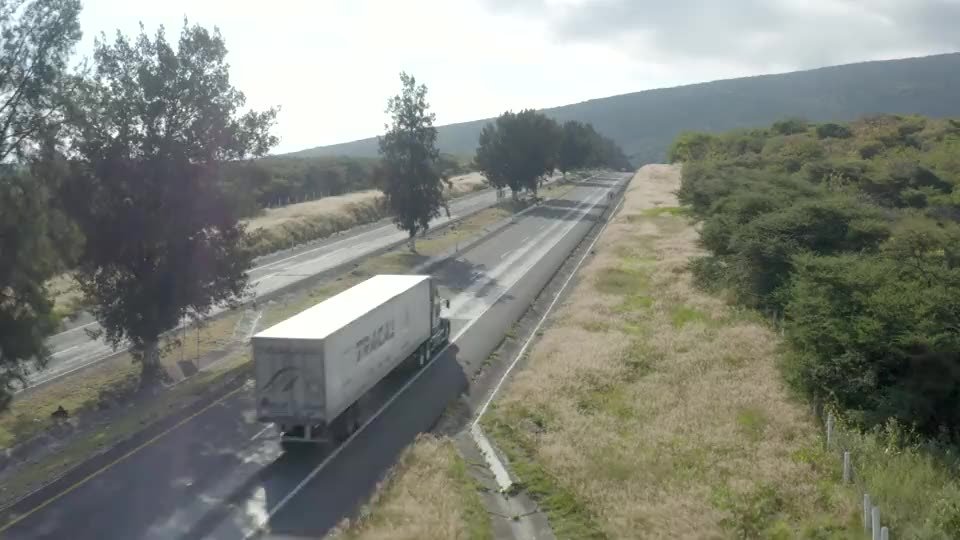Freight moving across the national highway network